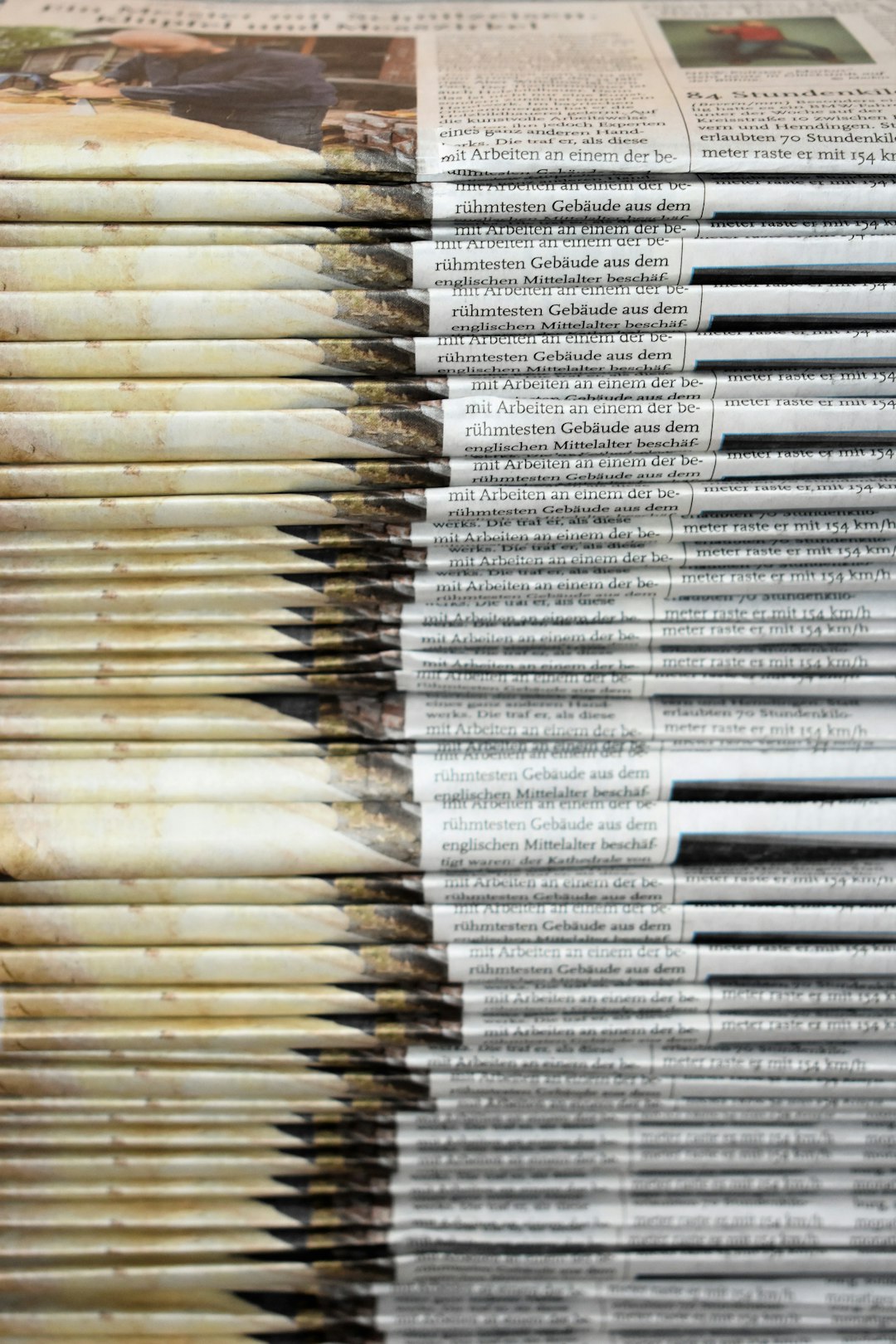 Newspapers before Sale